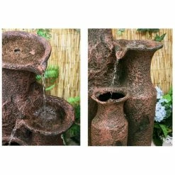 H84cm Sama Cascading Jars Water Feature | Indoor/Outdoor Use by Ambienté -Water Features Shop WF6007 add image 3 6b6e