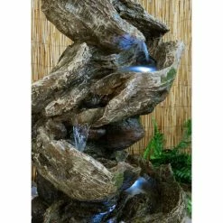 H103cm Rocky River Cascading Water Feature with Lights | Indoor/Outdoor Use by Ambienté -Water Features Shop WF6031 add image 2 219e
