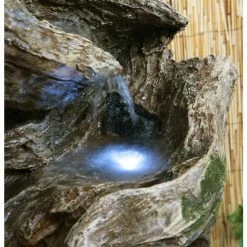 H103cm Rocky River Cascading Water Feature with Lights | Indoor/Outdoor Use by Ambienté -Water Features Shop WF6031 add image 3 a00c