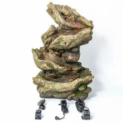 H103cm Rocky River Cascading Water Feature with Lights | Indoor/Outdoor Use by Ambienté -Water Features Shop WF6031 add image 5 2666