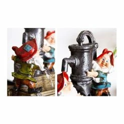 H28cm Garden Helpers Pump & Barrel Water Feature with LED Light by Ambienté -Water Features Shop WF7082 add image 2 72a4