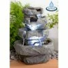 H36cm Shubunkin Spills 4-Tier Cascading Water Feature with Lights by Ambienté -Water Features Shop WF7083 main image 90cb