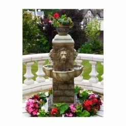 H100cm Majestic Lion Water Feature with Lights | Indoor/Outdoor Use by Ambienté -Water Features Shop WF7084 add image 5 9b82
