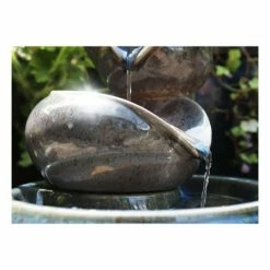 H25cm Cosmos Three-Tier Oil Jar Ceramic Water Feature by Solaray -Water Features Shop WF7142 add image 3 b827