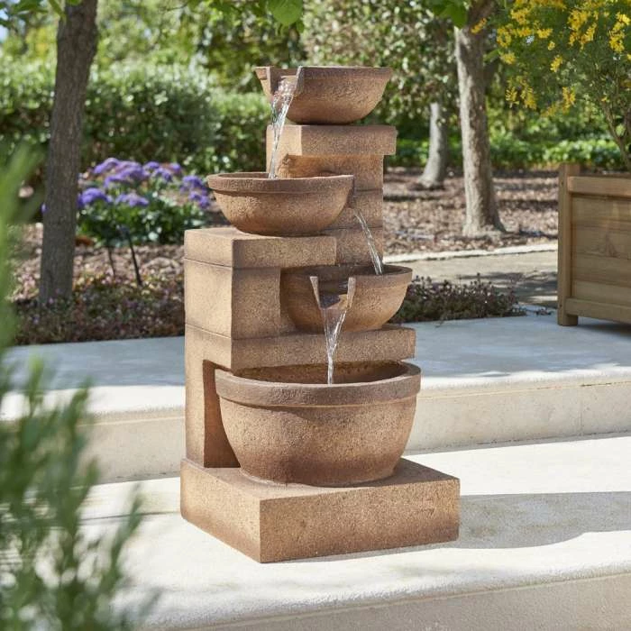 H86cm Kendal 4-Tier Cascade Water Feature with Lights by Ambienté 3 H86cm Kendal 4-Tier Cascade Water Feature with Lights by Ambienté