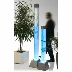 H183cm Bubble Tube Water Feature with Colour Changing LEDs | Indoor/Outdoor Use - by Fluid -Water Features Shop WF7156 add image 2 a632