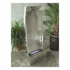 Peking Stainless Steel Water Feature with LED Lights