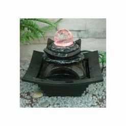 Small Crystal Sphere Water Feature with LED Lights
