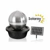H50cm Sphere Solar Stainless Steel Water Feature with Lights by Solaray -Water Features Shop WF8116 main image 98c4