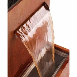 H89cm Halton Corten Steel Waterfall Cascade Planter with Lights by Ambienté 12 H89cm Halton Corten Steel Waterfall Cascade Planter with Lights by Ambienté -Water Features Shop WF8443 add image 2 4782