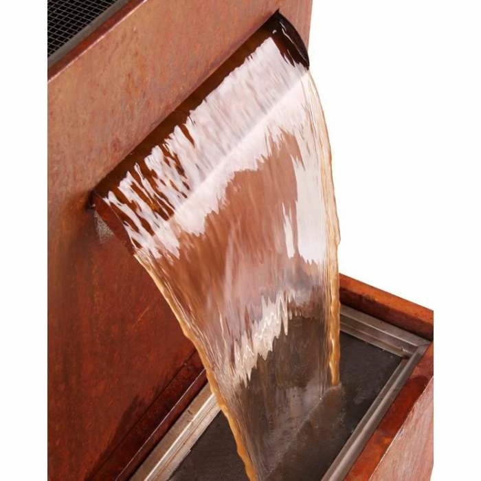H89cm Halton Corten Steel Waterfall Cascade Planter with Lights by Ambienté 5 H89cm Halton Corten Steel Waterfall Cascade Planter with Lights by Ambienté - Image 3