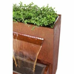 H89cm Halton Corten Steel Waterfall Cascade Planter with Lights by Ambienté 13 H89cm Halton Corten Steel Waterfall Cascade Planter with Lights by Ambienté -Water Features Shop WF8443 add image 3 6753