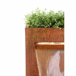 H89cm Halton Corten Steel Waterfall Cascade Planter with Lights by Ambienté 16 H89cm Halton Corten Steel Waterfall Cascade Planter with Lights by Ambienté -Water Features Shop WF8443 add image 6 827f