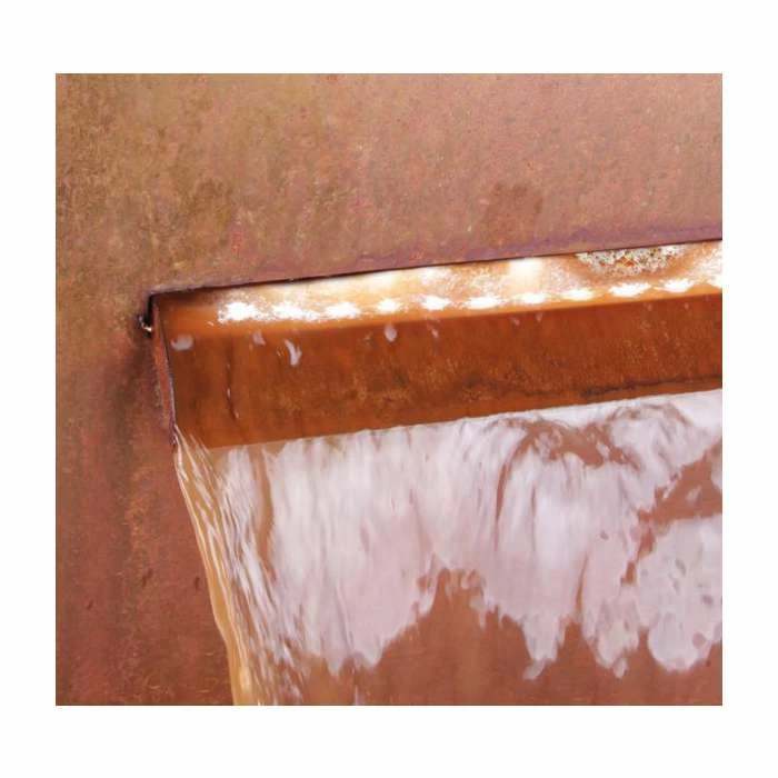 H89cm Halton Corten Steel Waterfall Cascade Planter with Lights by Ambienté 10 H89cm Halton Corten Steel Waterfall Cascade Planter with Lights by Ambienté - Image 8