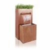 H89cm Halton Corten Steel Waterfall Cascade Planter with Lights by Ambienté -Water Features Shop WF8443 main image 28b3