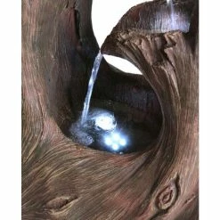 H86cm Squirrel Tree Falls Water Feature with Lights by Ambienté 12 H86cm Squirrel Tree Falls Water Feature with Lights by Ambienté -Water Features Shop WF8466 add image 2 335a