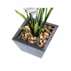 H100cm Narcissi Garden Flower Steel Water Feature with Lights | Indoor/Outdoor Use -Water Features Shop WF8495 add image 3 4244