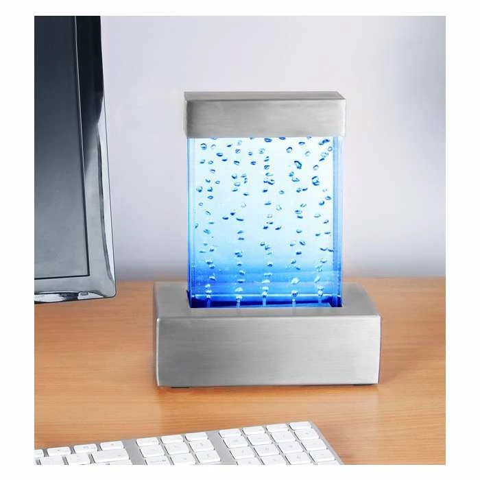 H27cm Nebula Bubble Wall Tabletop Water Feature with Colour LEDs | Indoor Use | by Fluid 3 H27cm Nebula Bubble Wall Tabletop Water Feature with Colour LEDs | Indoor Use | by Fluid