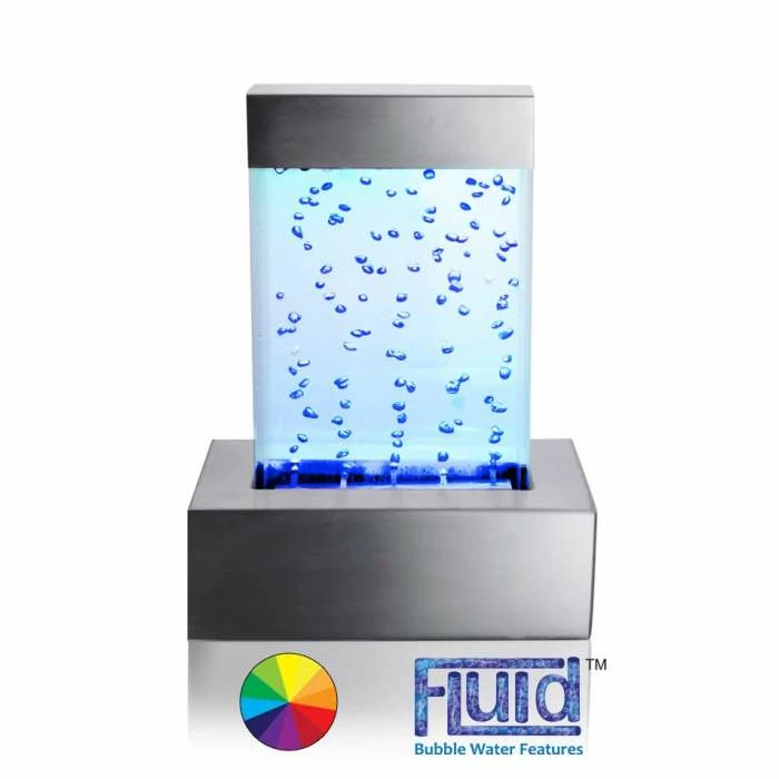H27cm Nebula Bubble Wall Tabletop Water Feature with Colour LEDs | Indoor Use | by Fluid 4 H27cm Nebula Bubble Wall Tabletop Water Feature with Colour LEDs | Indoor Use | by Fluid - Image 2