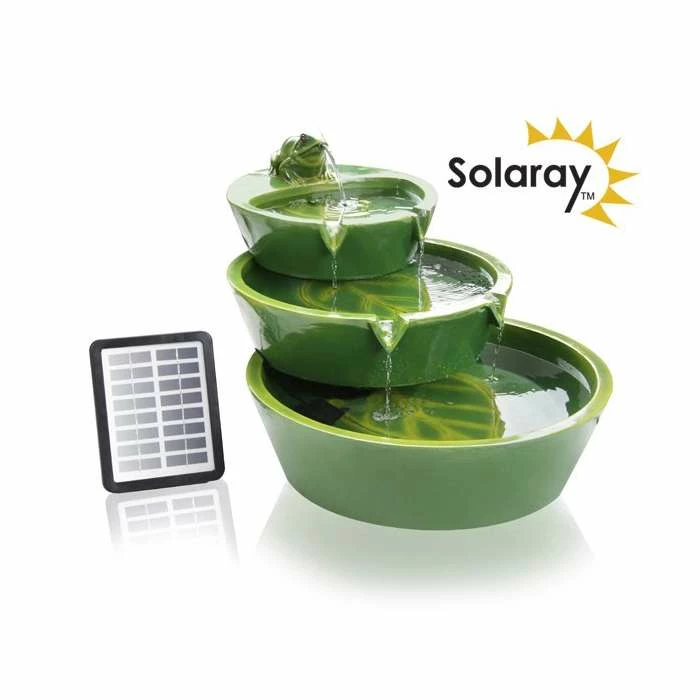 H64cm Frog Cascading Solar Water Feature by Solaray 3 H64cm Frog Cascading Solar Water Feature by Solaray