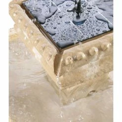 H80cm Pizzaro Bianco 2-Tier Automated Solar Caststone™ Bird Bath with Lights by Solaray 9 H80cm Pizzaro Bianco 2-Tier Automated Solar Caststone™ Bird Bath with Lights by Solaray -Water Features Shop WF9230A add image 1 18c8