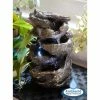 H28cm Hayal 3-Tier Cascading Tabletop Water Feature with Lights | Indoor Use by Ambienté -Water Features Shop WF9290 main image e45e