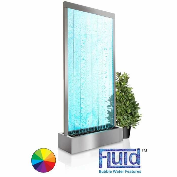 H213cm Elysium Bubble Water Wall with Colour Changing LEDs | Indoor Use - by Fluid 2 H213cm Elysium Bubble Water Wall with Colour Changing LEDs | Indoor Use - by Fluid