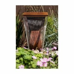 H65cm Sentosa Corten Steel Cascade Water Feature (No Reservoir) -Water Features Shop WF9348NR add image 2 040d