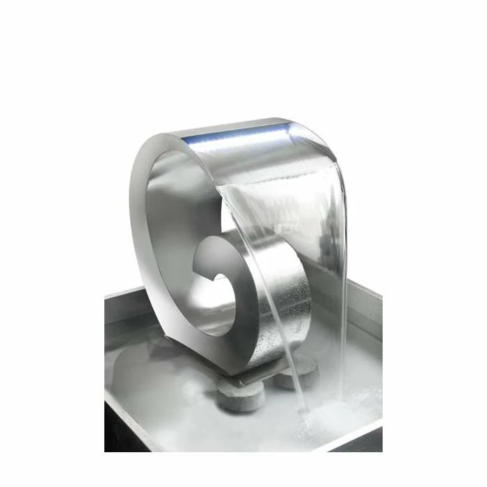 H2ft Atlantis Stainless Steel Cascade Water Feature with Lights by Ambienté 8 H2ft Atlantis Stainless Steel Cascade Water Feature with Lights by Ambienté - Image 6