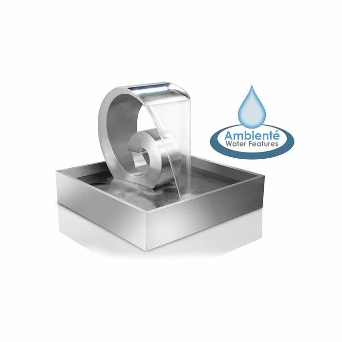 H2ft Atlantis Stainless Steel Cascade Water Feature with Lights by Ambienté 3 H2ft Atlantis Stainless Steel Cascade Water Feature with Lights by Ambienté