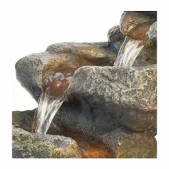 H55cm Dakota Falls Rock Effect Cascading Water Feature with Lights by Ambienté -Water Features Shop WF9604 add image 1 993f