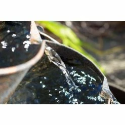 H49cm Dunwich Cascading Bucket Solar Zinc Water Feature by Solaray -Water Features Shop WF9637 add image 1 23f7