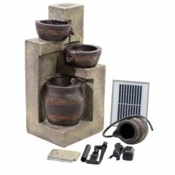 H76cm Juno 4-Tier Cascading Bowls Water Feature with Lights by Solaray 17 H76cm Juno 4-Tier Cascading Bowls Water Feature with Lights by Solaray -Water Features Shop WF9748 add image 6 c00b