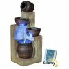 H76cm Juno 4-Tier Cascading Bowls Water Feature with Lights by Solaray -Water Features Shop WF9748 main image 8c58