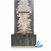 H100cm Dante Zinc & Stone Water Feature with Lights | Indoor/Outdoor Use by Ambienté -Water Features Shop WF9768 main image 3d13