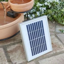 H55cm Terracotta Solar Water Feature with Battery Backup and Lights by Solaray -Water Features Shop WF9792 add image 5 e531