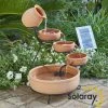 H55cm Terracotta Solar Water Feature with Battery Backup and Lights by Solaray 2 H55cm Terracotta Solar Water Feature with Battery Backup and Lights by Solaray -Water Features Shop WF9792 main image caa7