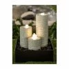 H52cm Terrazzo White Columns Water Feature with Lights -Water Features Shop WF9861 main image 92eb