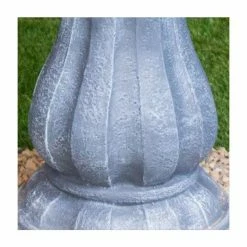 H92cm Grey Imperial Tiered Solar Water Fountain with Lights by Solaray -Water Features Shop WF9886 add image 4 b55e