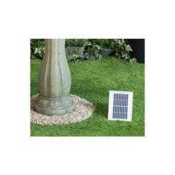 H112cm Antique Imperial Round-Tiered Solar Water Fountain with Lights by Solaray -Water Features Shop WF9889 add image 2 08aa