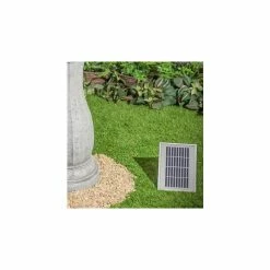 H112cm White Imperial Round Tiered Solar Water Fountain with Lights by Solaray -Water Features Shop WF9892 add image 2 25ec