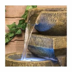 H48cm Kendal 3-Tier Cascading Water Feature with Lights | Indoor/Outdoor Use by Ambienté 12 H48cm Kendal 3-Tier Cascading Water Feature with Lights | Indoor/Outdoor Use by Ambienté -Water Features Shop WF9897 add image 1 548b