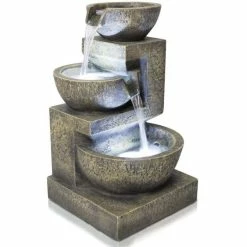 H48cm Kendal 3-Tier Cascading Water Feature with Lights | Indoor/Outdoor Use by Ambienté 16 H48cm Kendal 3-Tier Cascading Water Feature with Lights | Indoor/Outdoor Use by Ambienté -Water Features Shop WF9897 add image 5 fbe4