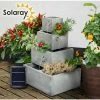 H62.5cm Perth 4-Tier Solar Water Feature & Herb Planter with Lights by Solaray -Water Features Shop WF9898 main image f39d